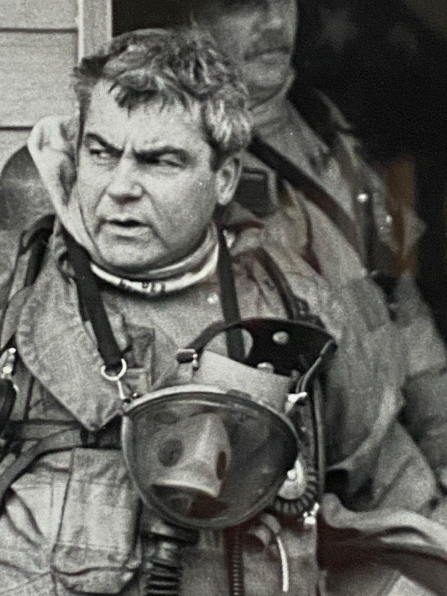 Bernie Harchar as a firefighter and EMT-D during his fire service career