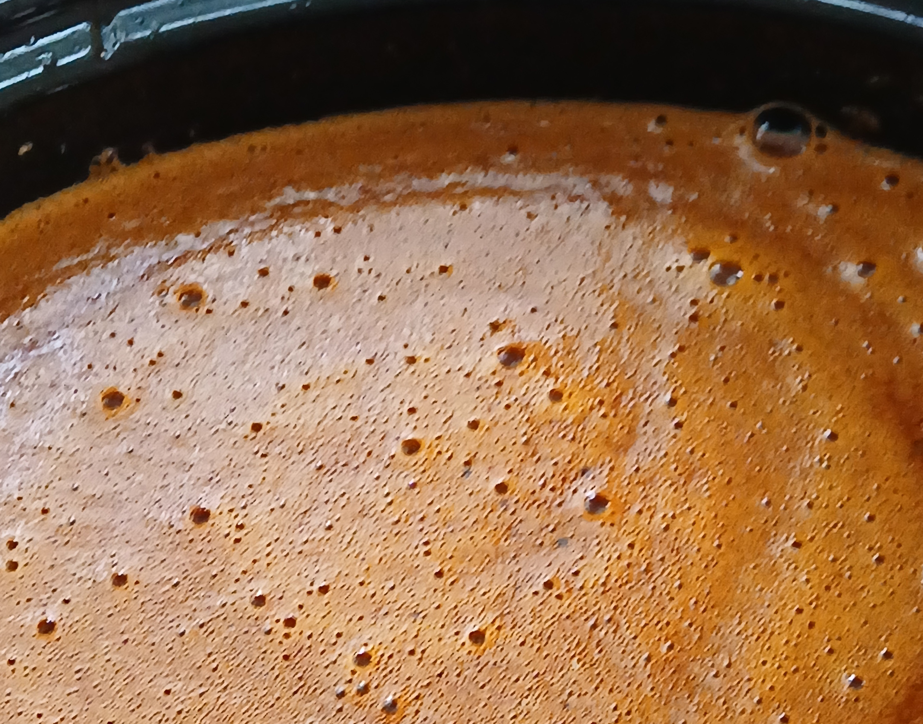 Close-up of the actual Chief's Reserve™ batch during cooking