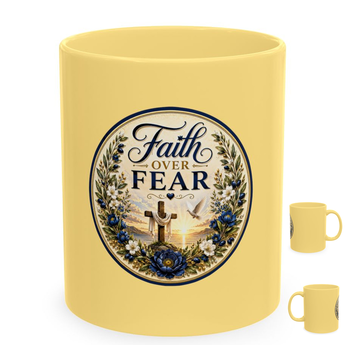 Faith Over Fear Inspirational Mug
