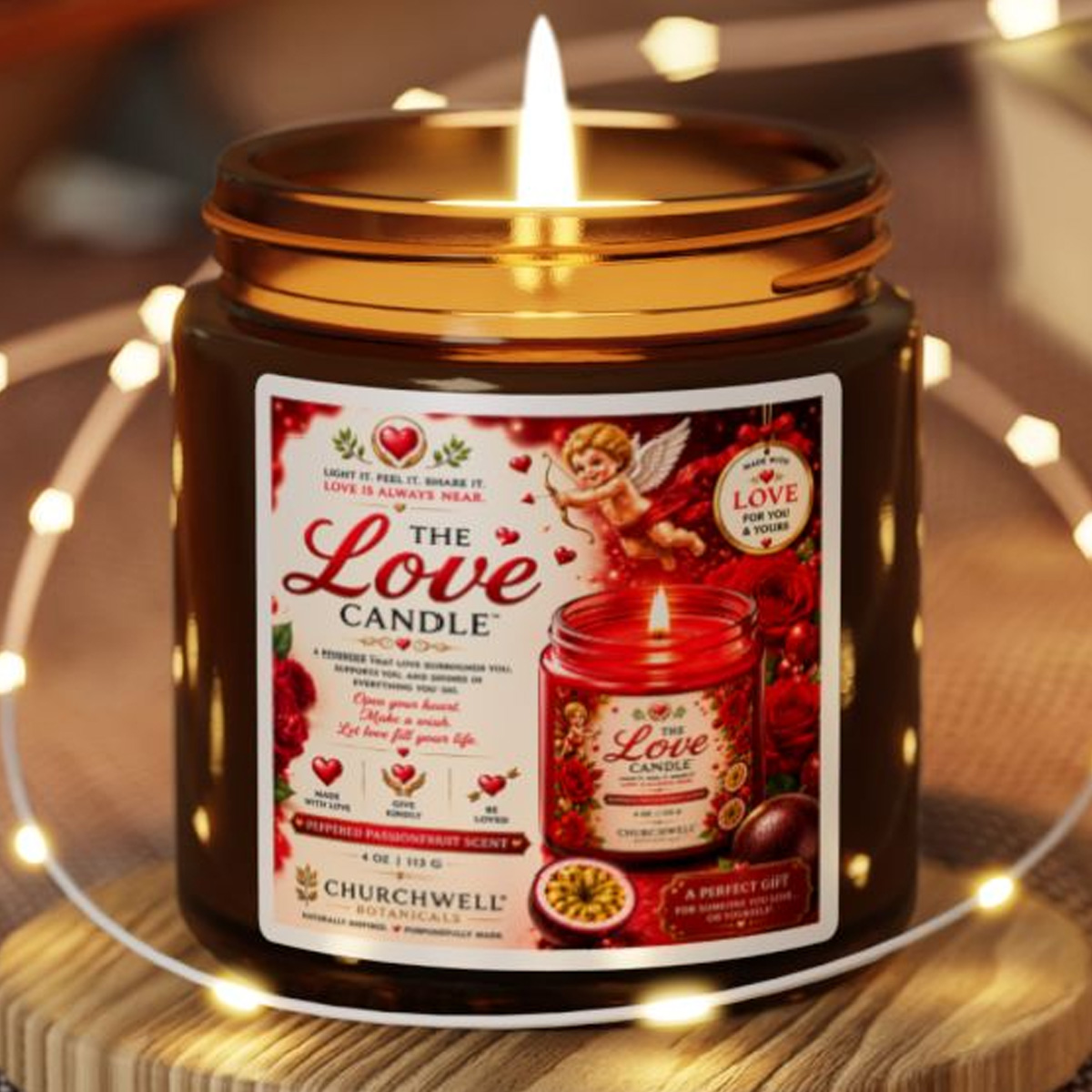 The Love Candle Churchwell Botanicals