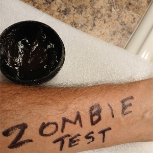 Zombie Resurrection Cream test before removal