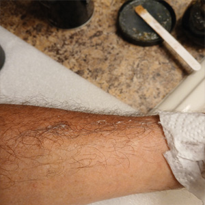 Skin after Zombie Resurrection Cream makeup removal test