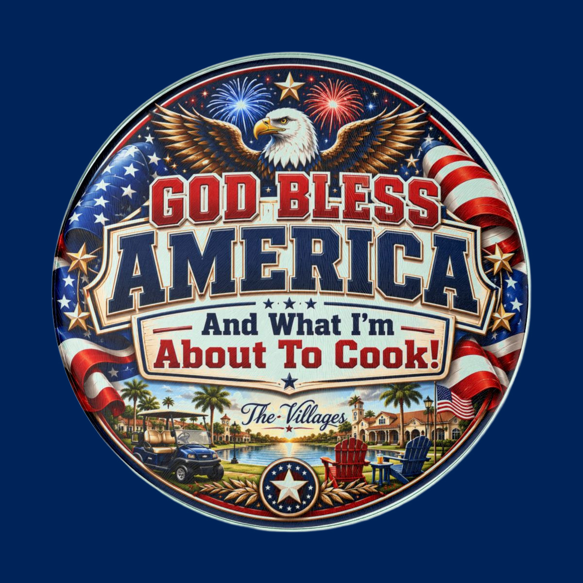 God Bless America Memory Board The Villages Florida Patriotic Keepsake