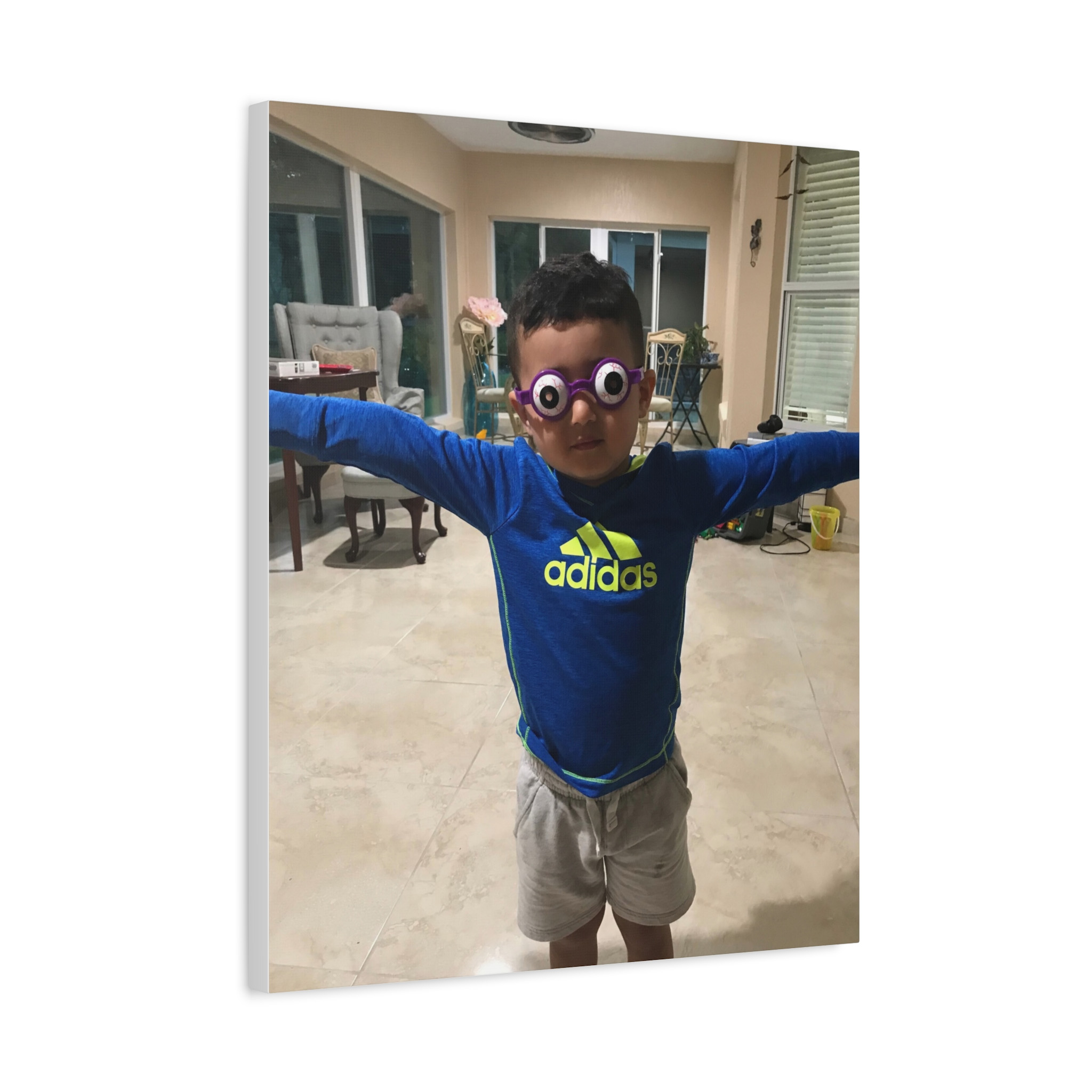 20 x 24 inch vertical matte stretched canvas example