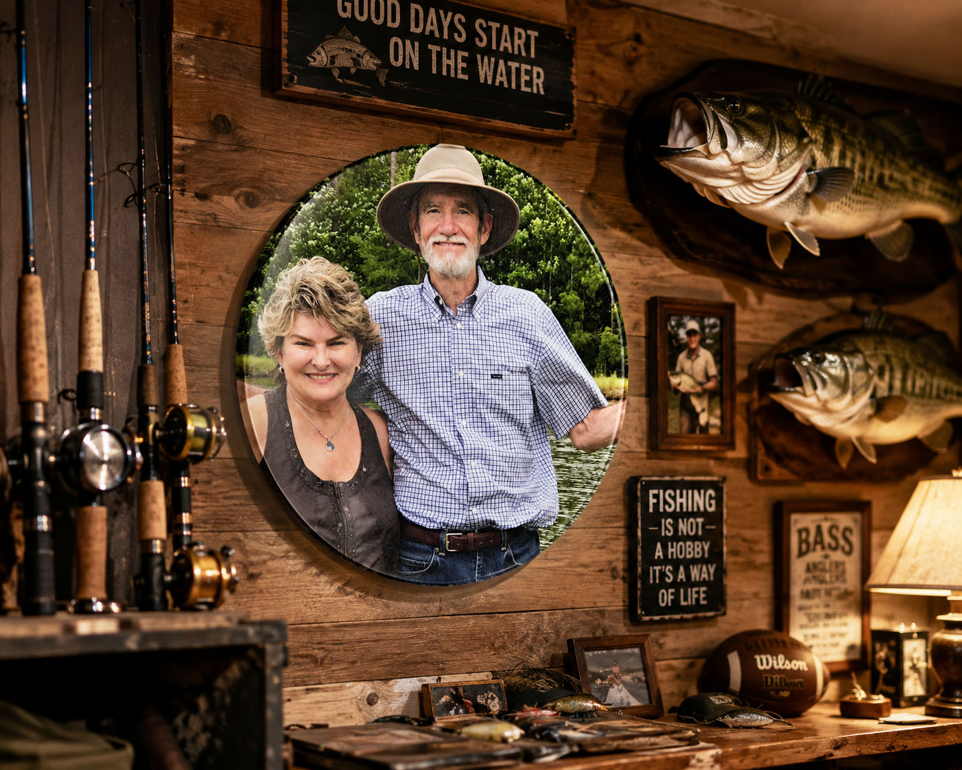 Personalized tempered glass fishing memory board