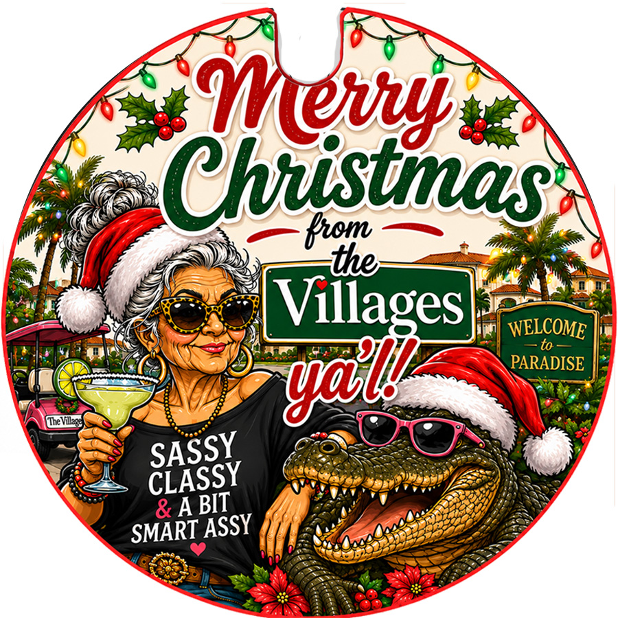 Merry Christmas from The Villages Christmas Ornament