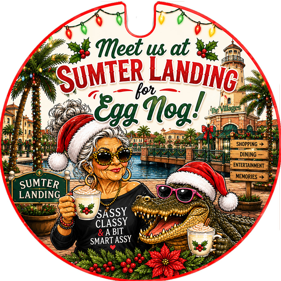 Meet Me at Sumter Landing for Egg Nog Christmas Ornament