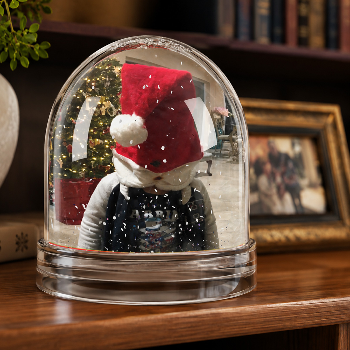 Personalized Memories Forever Snow Globe made from a customer's photograph