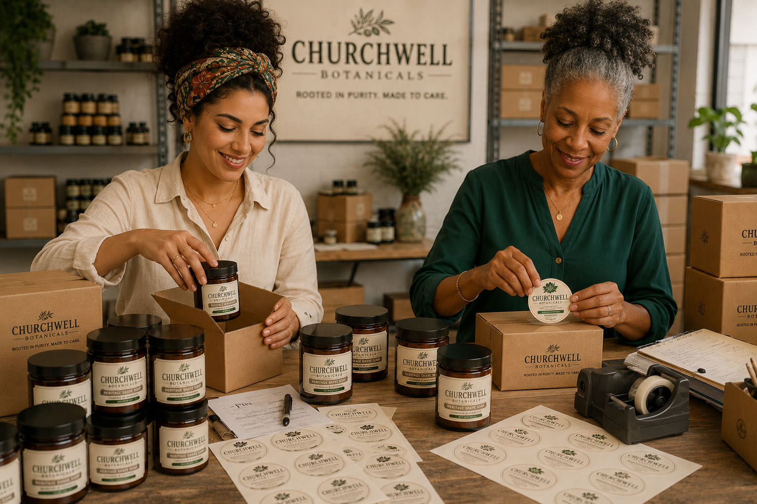 Churchwell Botanicals Shipping Team
