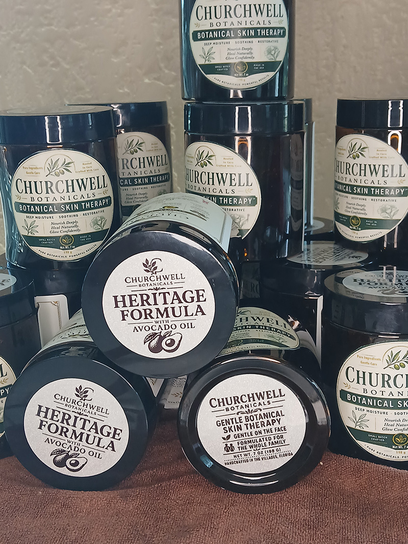 Churchwell Botanicals handcrafted product collection