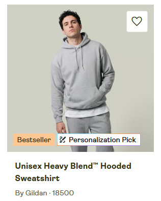 Gildan unisex heavy blend hooded sweatshirt
