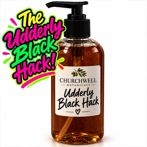 Udderly Black Hack pump bottle